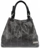 GEANȚĂ DIN PIELE shopper bag Vittoria Gotti gri V692754
